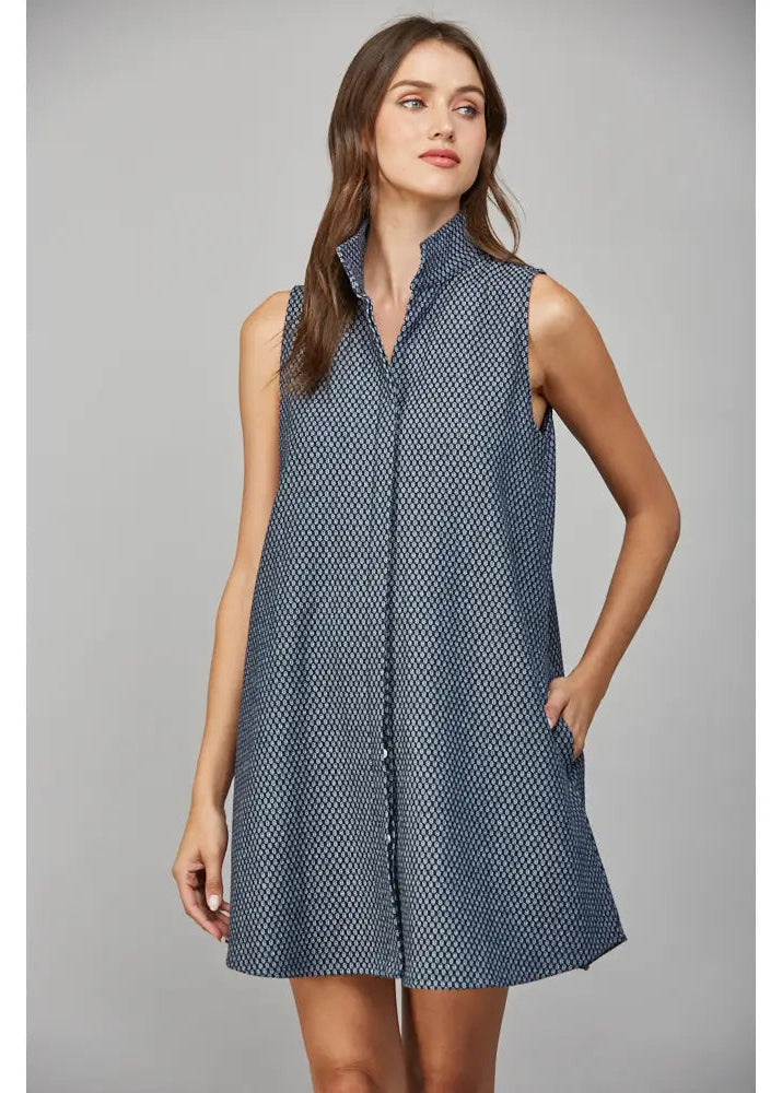 Denim Shift Mini Dress