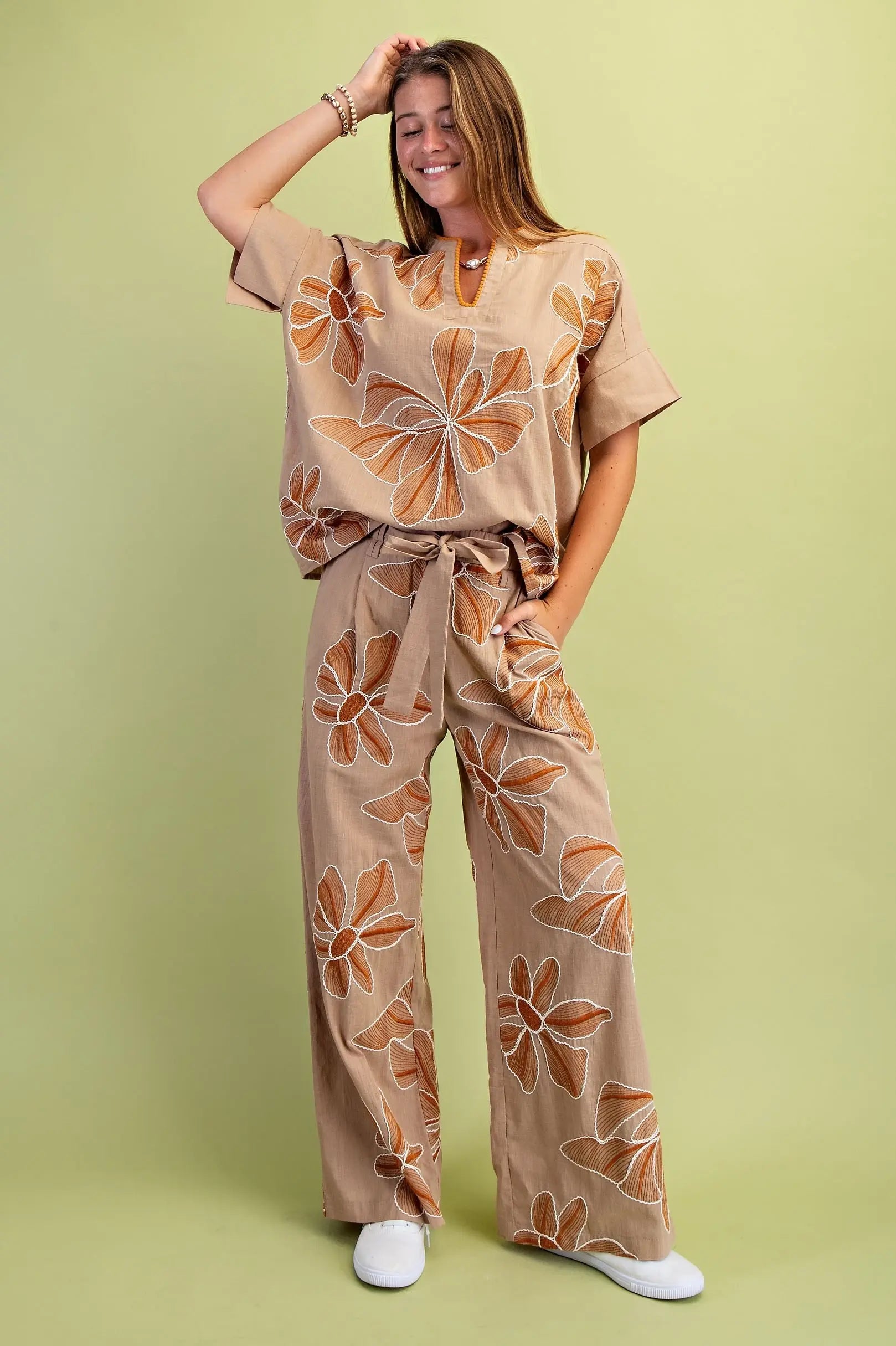 Embroidered Pants