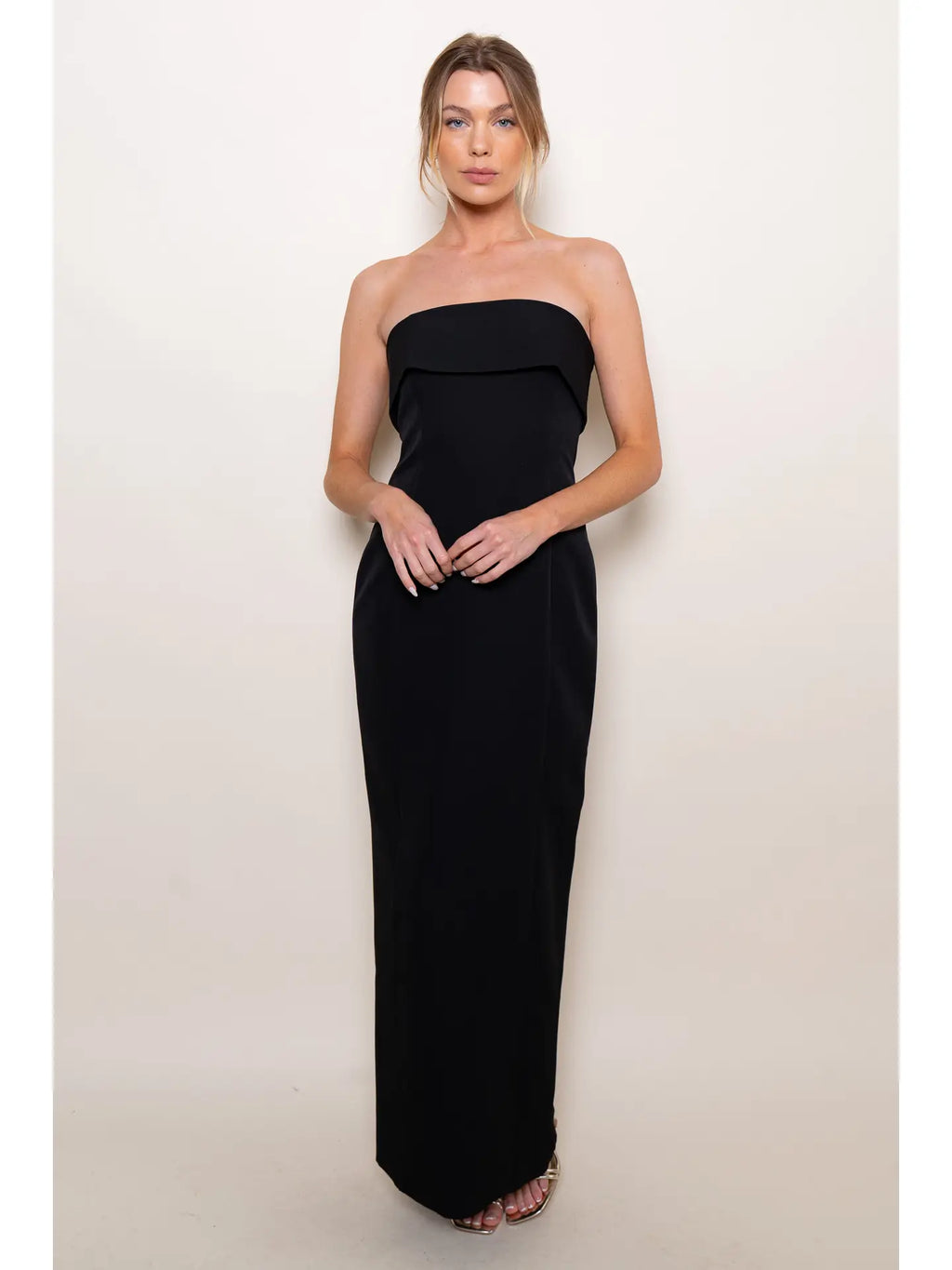 Strapless Pencil Maxi Dress