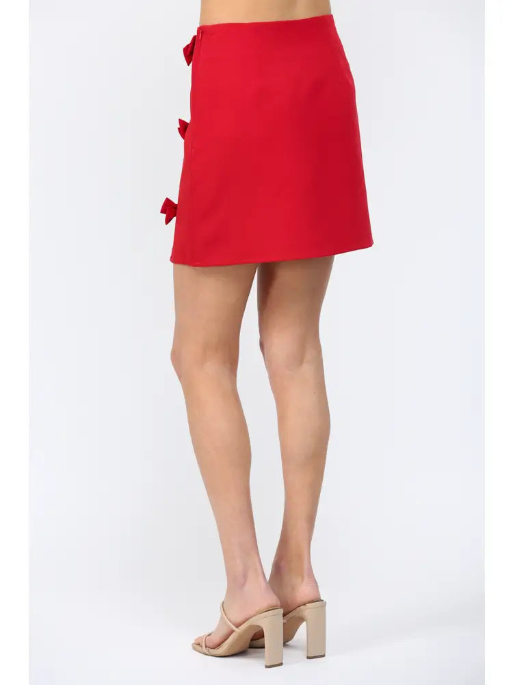 Red Mini Skirt