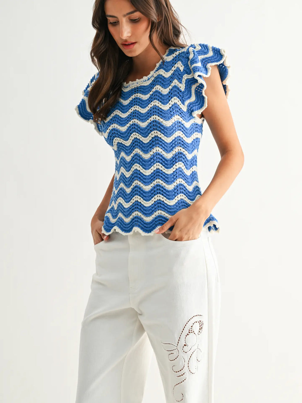 Chevron Knit Top