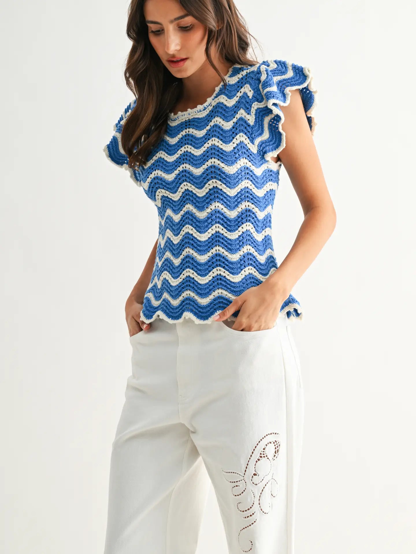 Chevron Knit Top