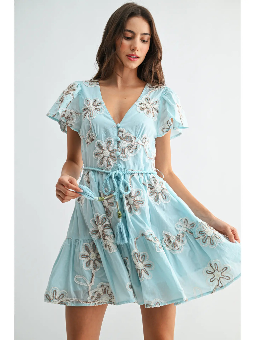 Floral Short Sleeve Dress