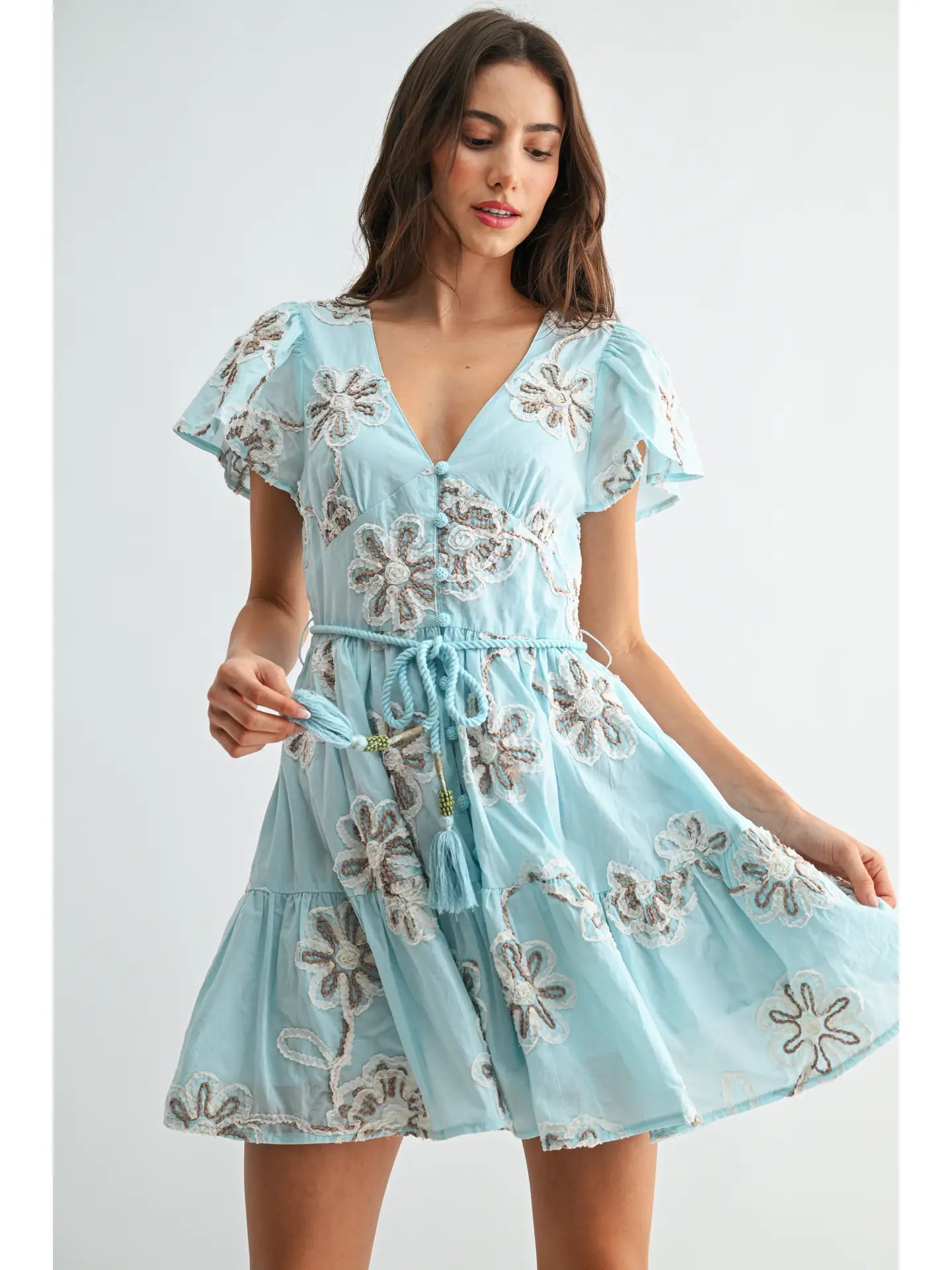 Floral Short Sleeve Dress
