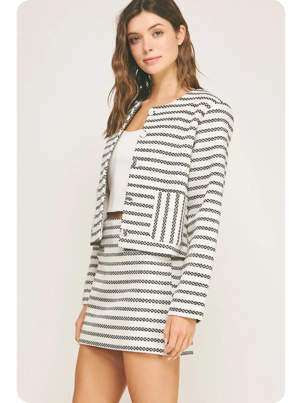 Tweed Cardigan Jacket