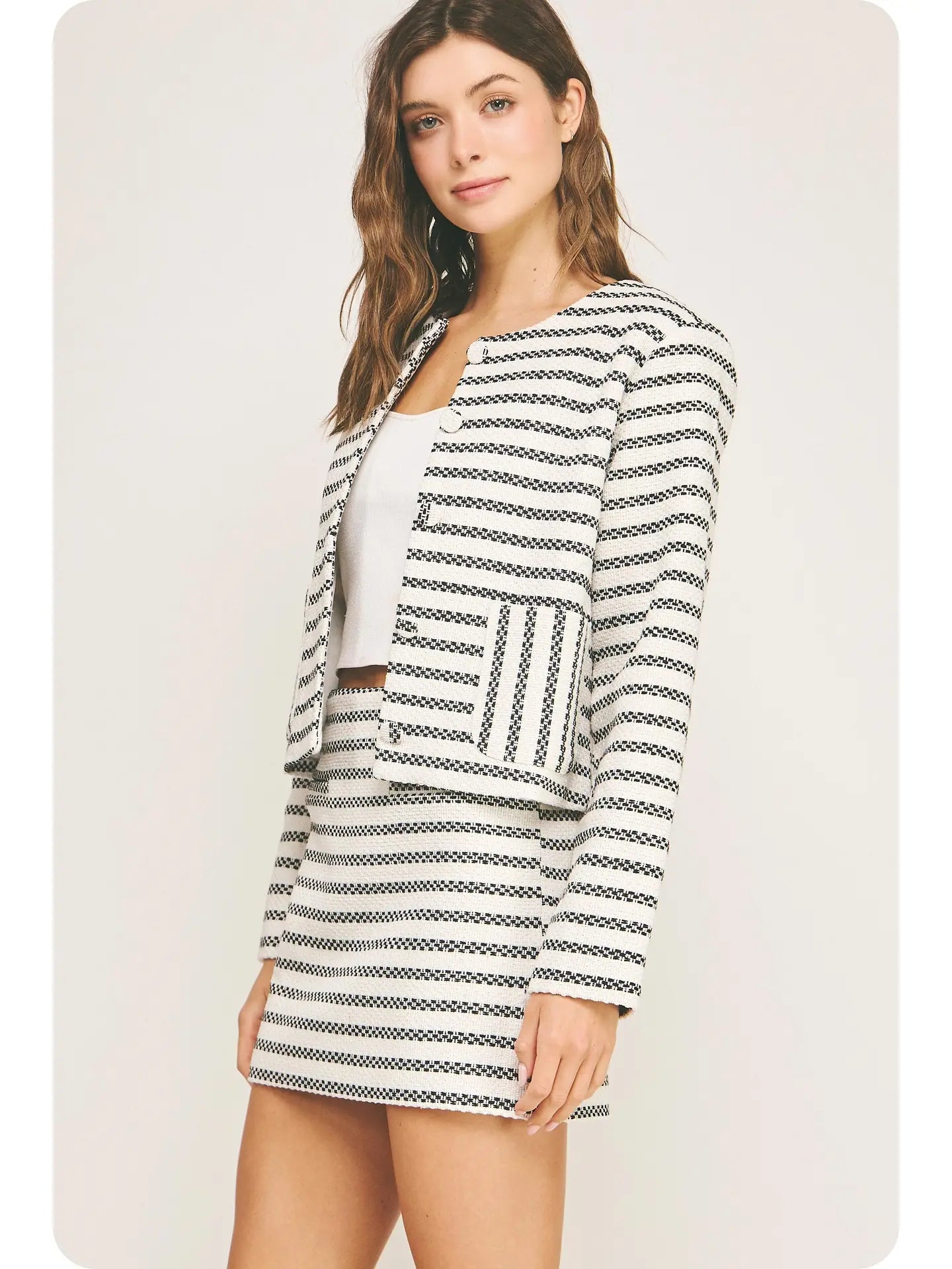 Tweed Cardigan Jacket