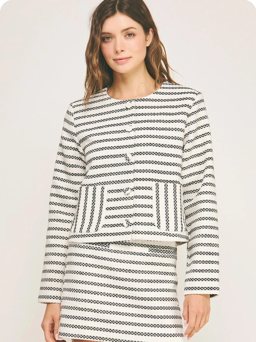 Tweed Cardigan Jacket
