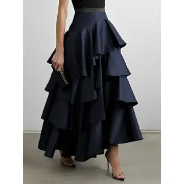 Tiered High Waste Skirt