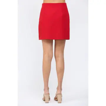Red Mini Skirt
