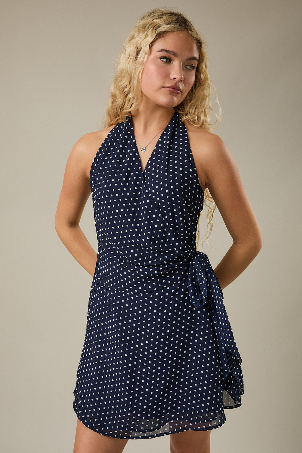 Polka Dot Wrap Mini