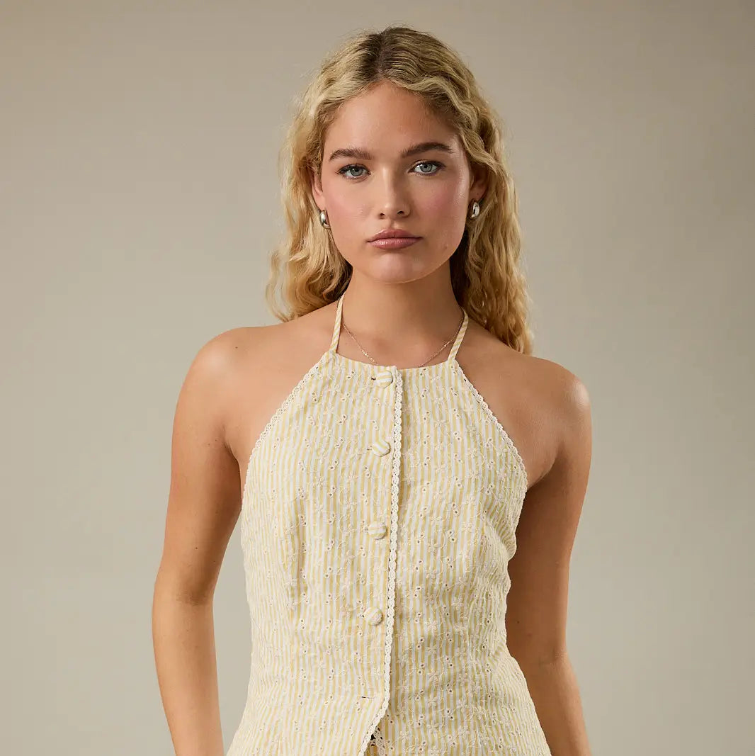 Seer Sucker Halter top