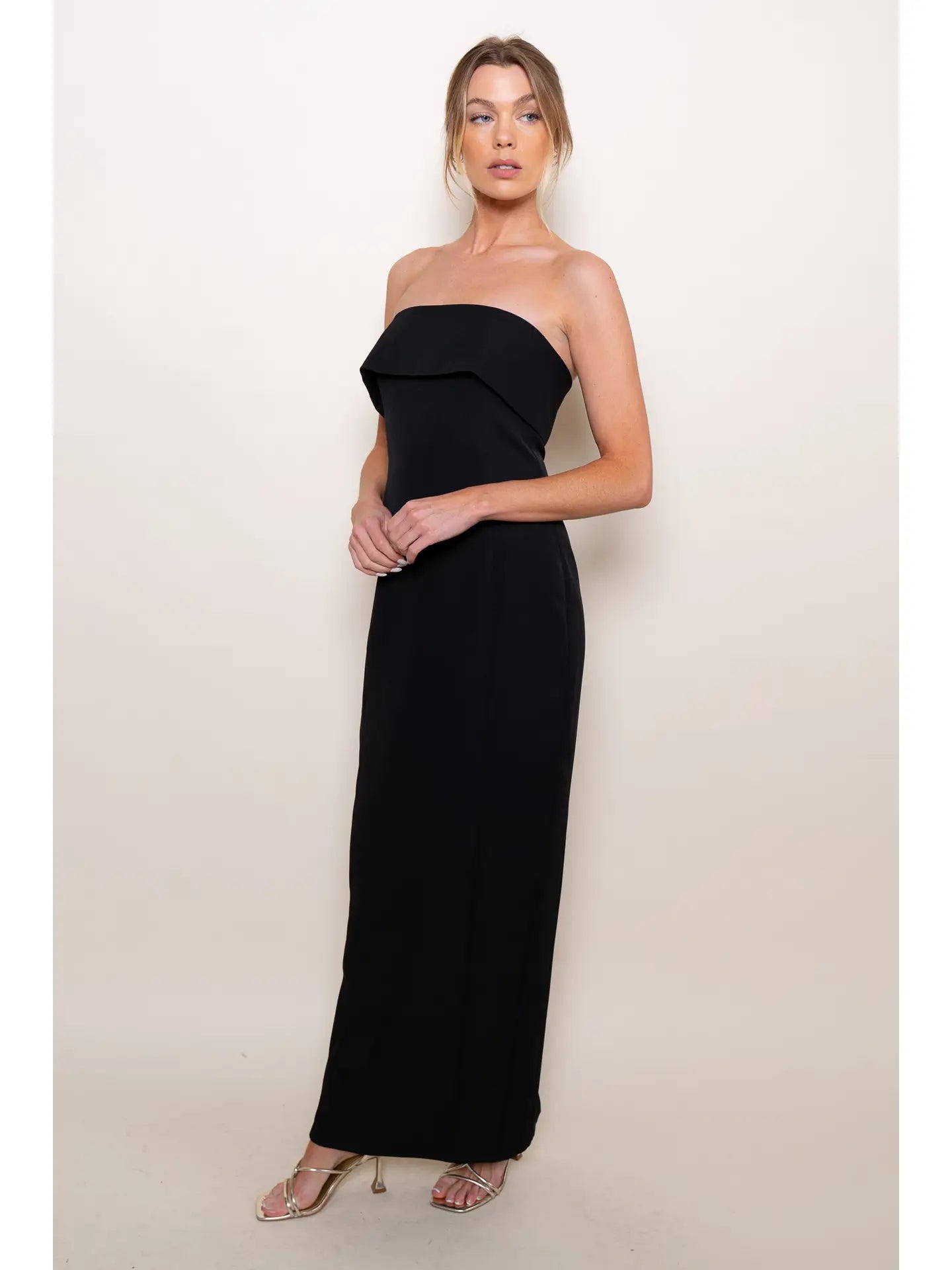 Strapless Pencil Maxi Dress
