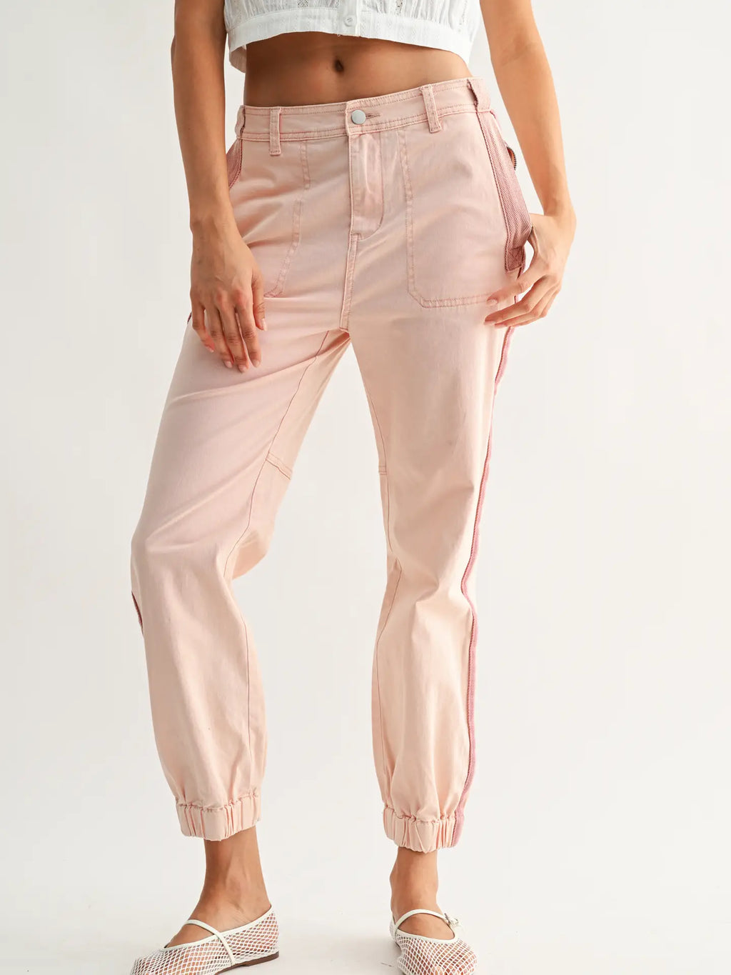 Pink Track Pants