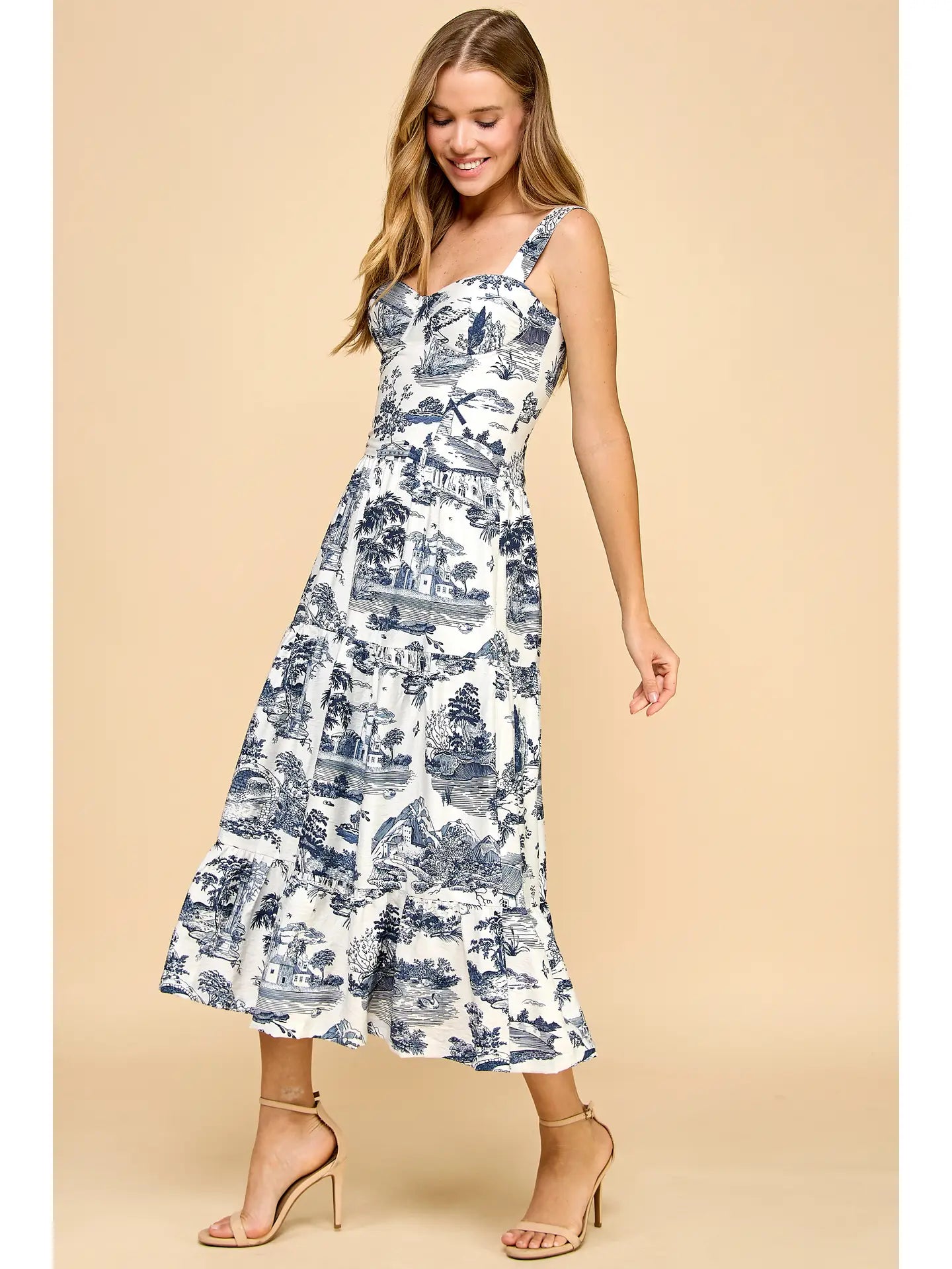 Toile Midi Dress