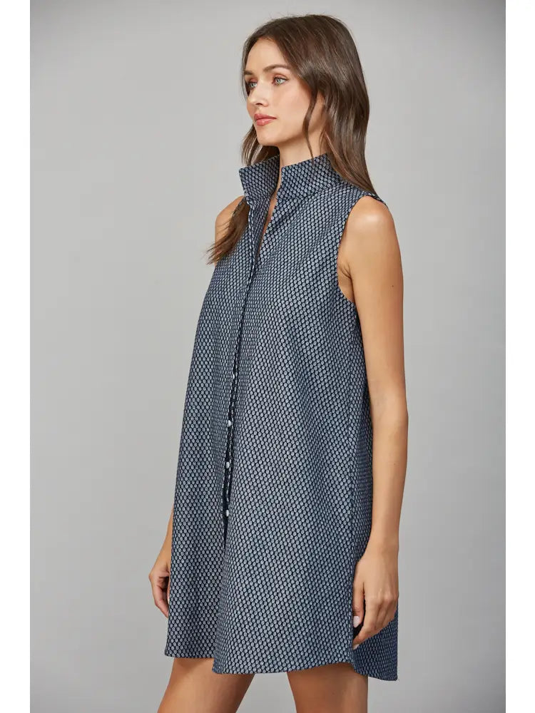 Denim Shift Mini Dress