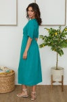 Linen Front Twist Dress