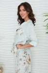 Garden Floral Print Tie Shirt