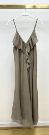 Ruffle V Maxi Dress
