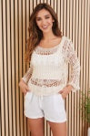 Crochet Long Sleeve Top